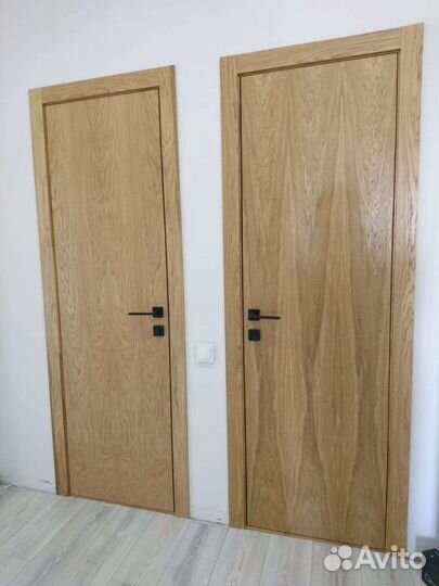 Межкомнатные двери в натуральном шпоне дуба