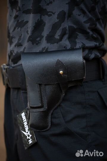 Кобура для пм штатная для левши, чёрная