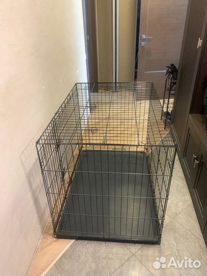 Клетка для кошек и собак металлическая складная
