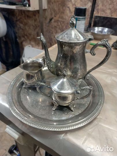 Сервиз кофейный мельхиор