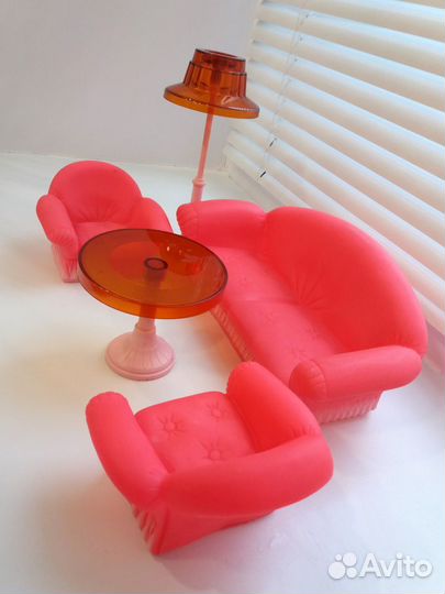 Мебель для Барби розовая гостиная