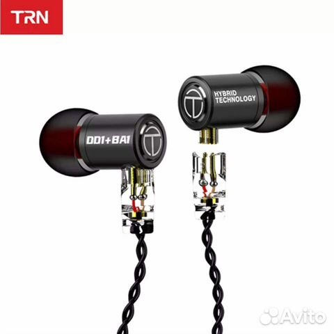 Двухдрайверные Hi-Fi гибриды TRN M10 (1DD+1BA)