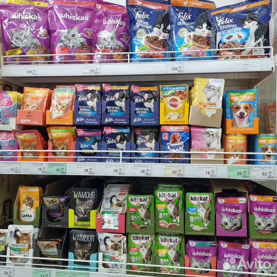 Корм для кошек и собак, наполнители