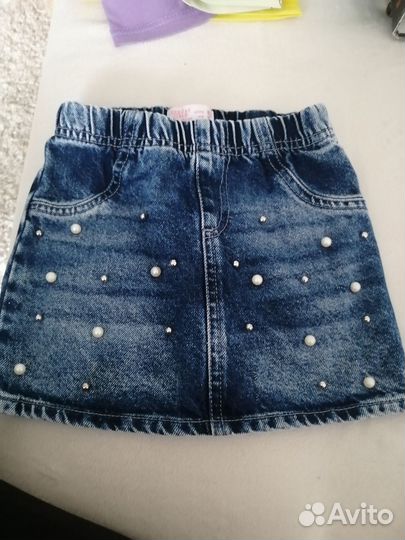 Джинсовая юбка для девочки