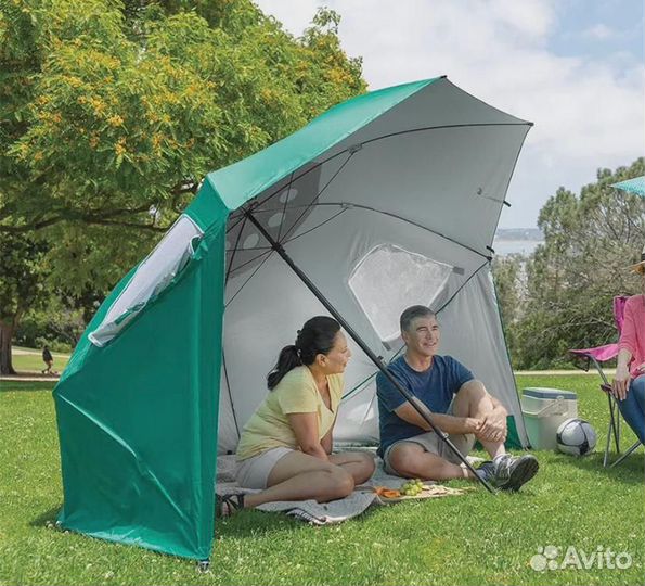 Пляжный зонт с боковыми стенками