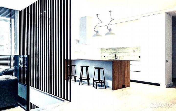 Межкомнатные перегородки из реек