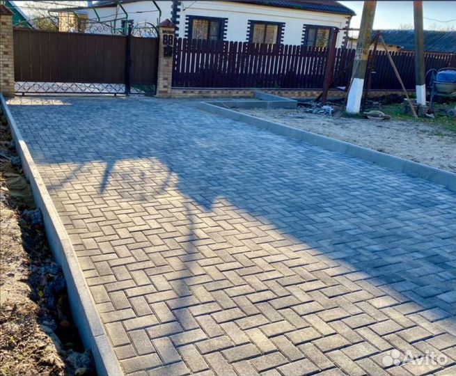 Укладка тротуарной плитки