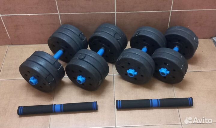 Гантели по 10 кг по 15 кг Разборные
