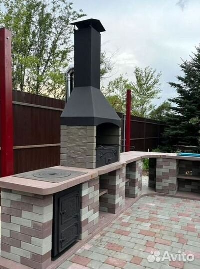 В дом зоны барбекю сборные
