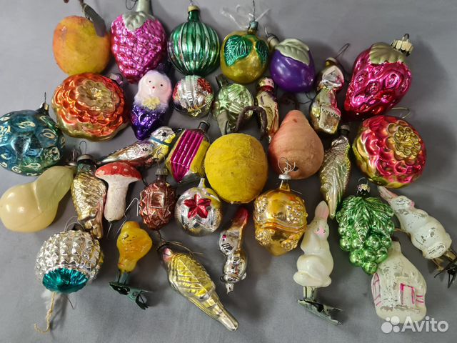 Старинные ёлочные игрушки СССР купить в Санкт-Петербурге | Хобби и ...