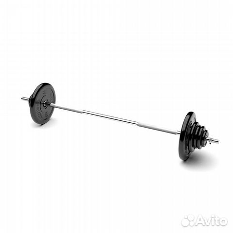Штанга обрезиненная MB Barbell Atlet 60кг