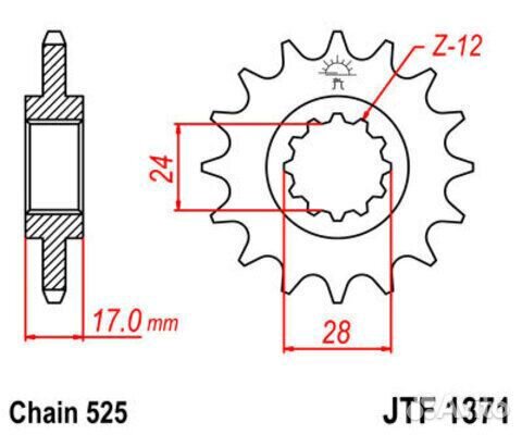 Звезда ведущая JTF1371 15