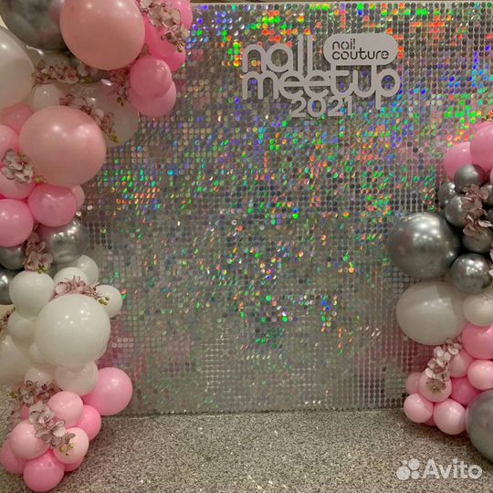 Аренда фотозона пайетки