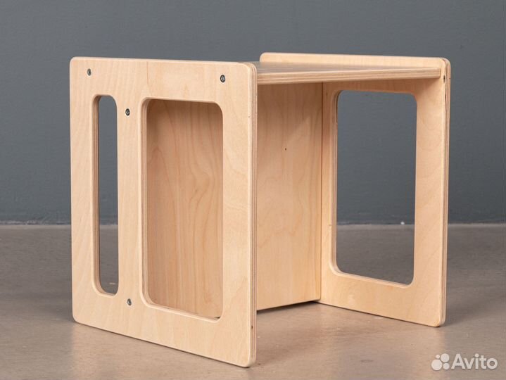 Детские растущие стол и стул / шлифованные