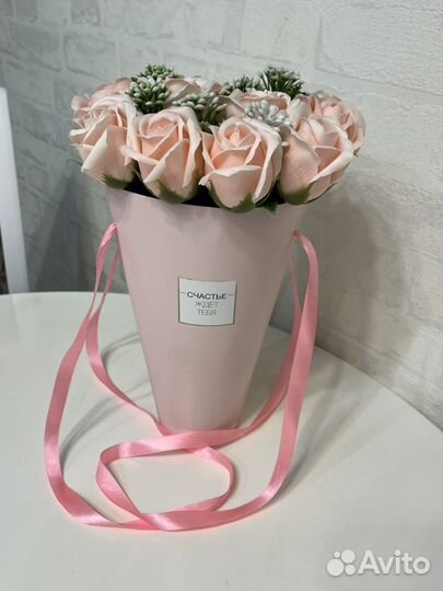 Букеты из мыльных роз