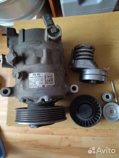 Компрессор кондиционера на skoda rapid