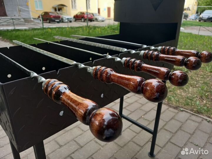 Мангал + шампура + казан