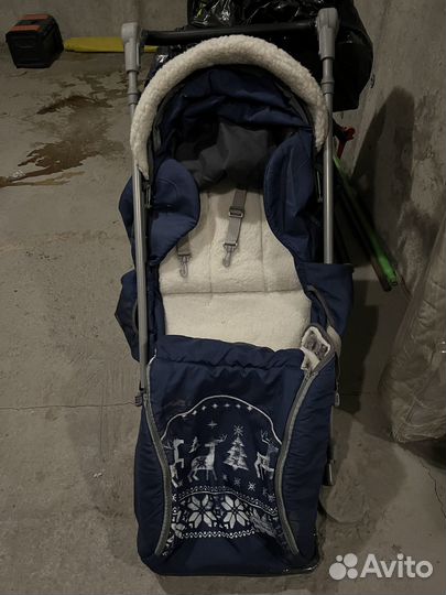 Детские санки коляска