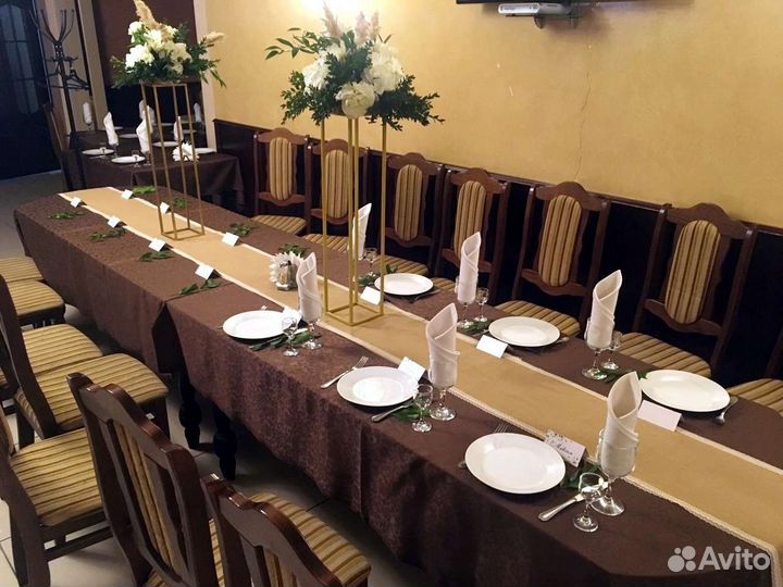 Раннеры на столы. Тканевые полоски в стиле рустик