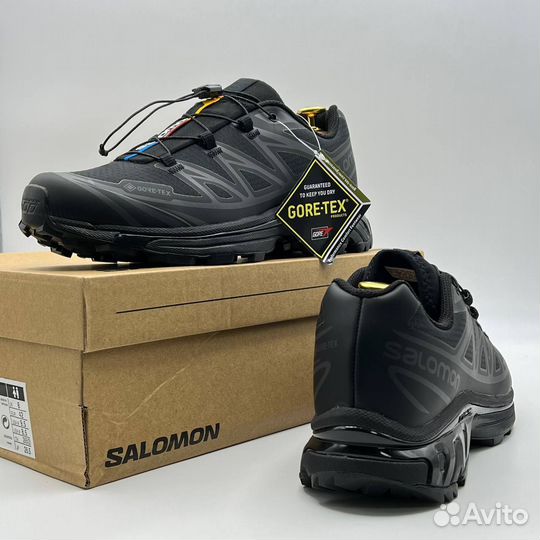 Кроссовки Salomon XT-6 Gore-tex (термо) черные