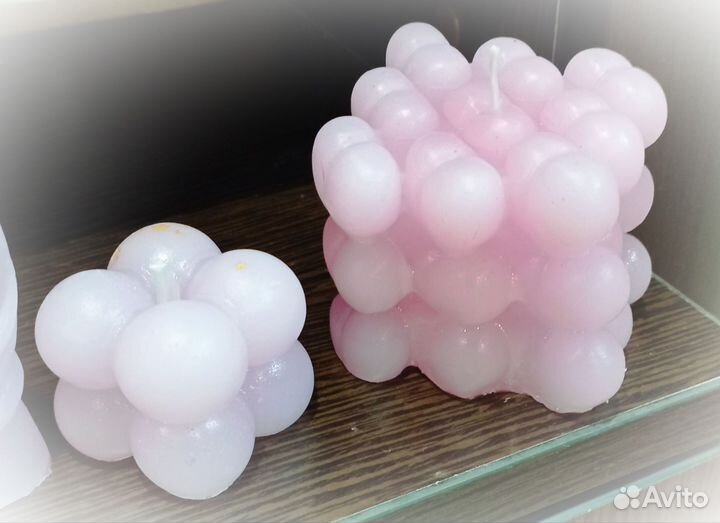 Интерьерные фигурные свечи ручной работы