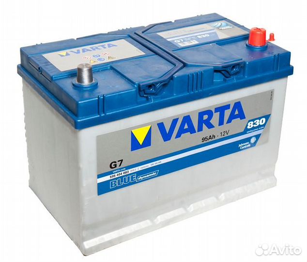 Аккумулятор 95 Ач Varta Asia Blue Dynamic G7 обр