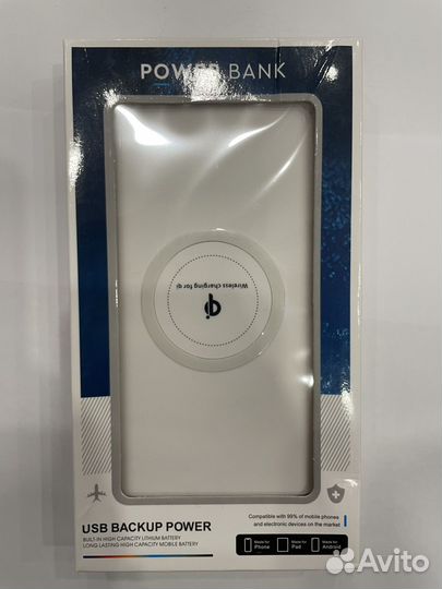 Беспроводной Qi Powerbank Wireless 20000 mAh