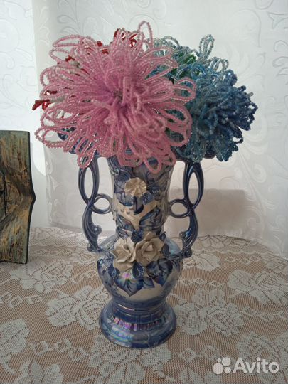 Цветы из бисера