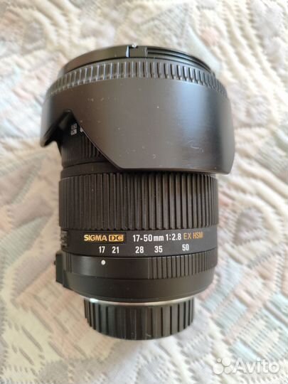 Объектив sigma DC 17-50 2,8 EX HSM