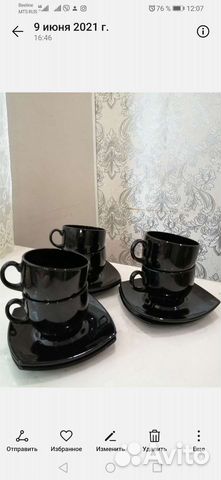 Чайные чашки с блюдцами