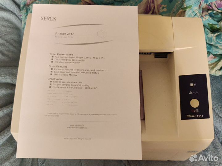 Принтер лазерный xerox phaser 3117