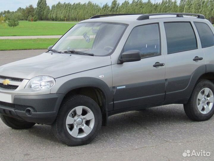 Рейлинги на крышу установка Chevrolet Niva Bertone