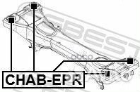 Сайлентблок задней балки chab-EPR chab-EPR Febest