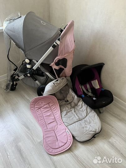 Коляска bugaboo cameleon 3 plus автолюлька romer