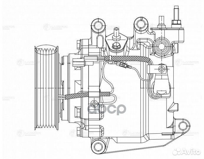 Компрессор кондиционера honda civic 4D/5D 1.8 0