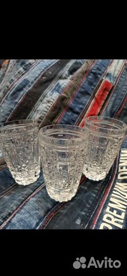 Хрустальные стаканы.Винтаж