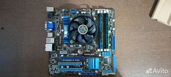 Комплект xeon x3470+asus p7h55d-m + 16gb ddr3 1800