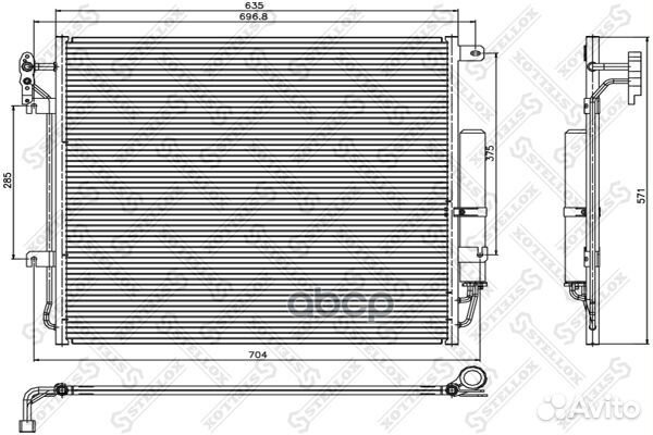 1045660SX радиатор кондиционера Land Rover Dis