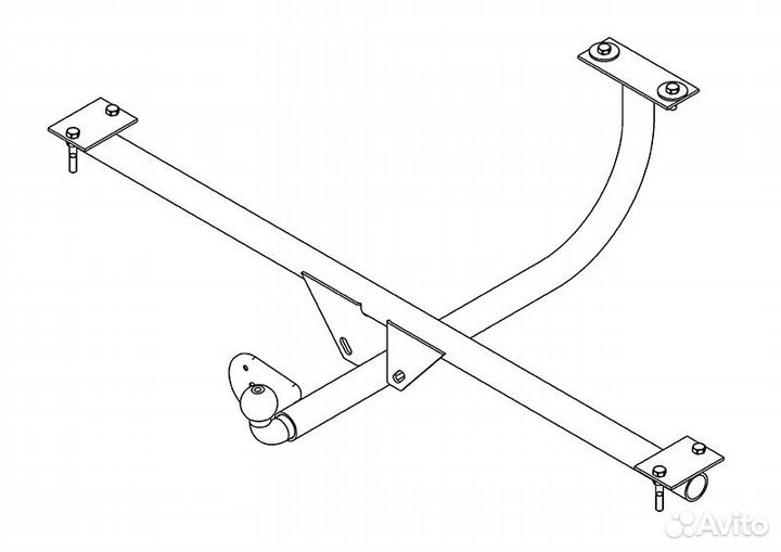 Фаркоп Нива ваз 2121,21213 (усиленный) (без эл.)