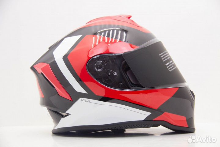 Шлем origine dinamo bolt детский красный/черный гл