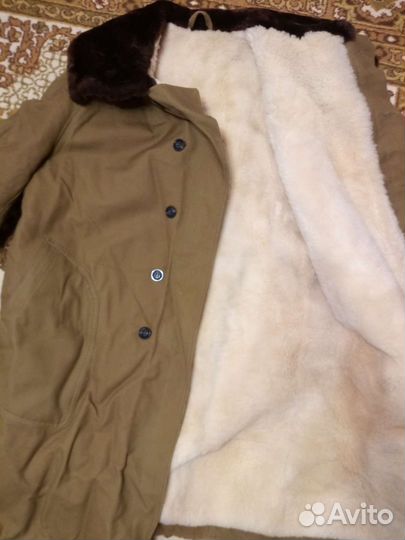 Тулуп \ Полупальто меховое спецодежда\армейское