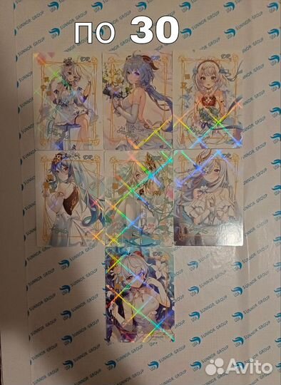 Коллекционные карточки genshin impact лжемика