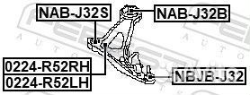 Рычаг nissan pathfinder R52 2013- пер.лев