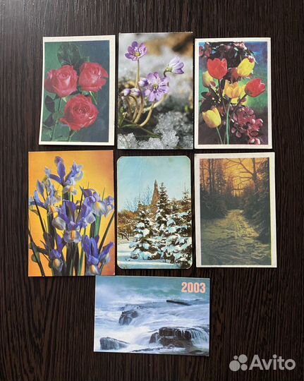 Календари карманные СССР, серия 