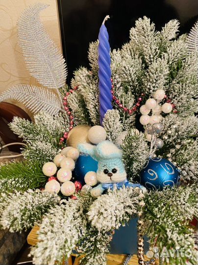 Новогодняя композиция на стол