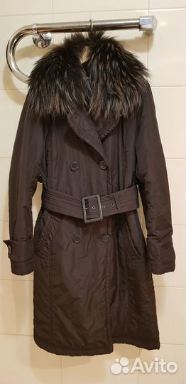 Плащ-пальто, демисезон, на синтепоне, 42-44, бу