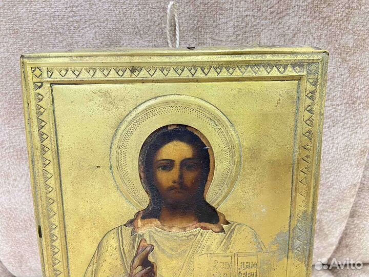 Икона. Спас Вседержитель. 19 вв. Масло