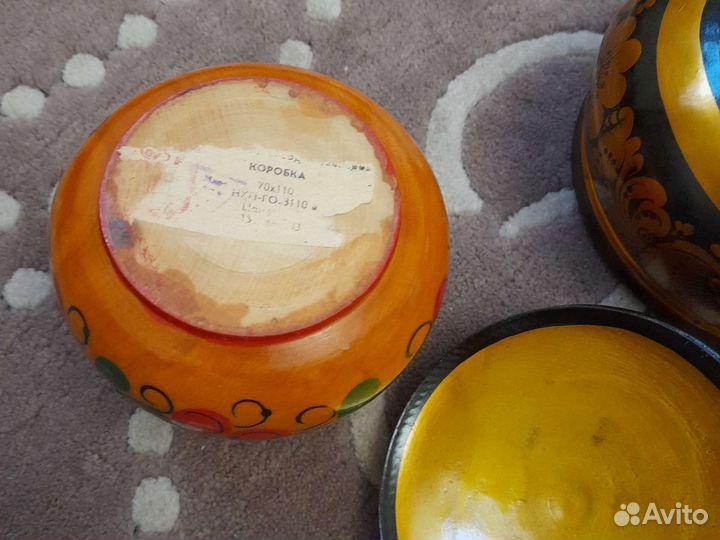 Шкатулка сахарница хохлома