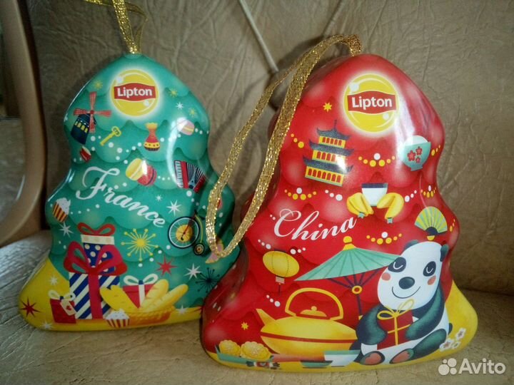 Баночки Матрешки и елочки Lipton