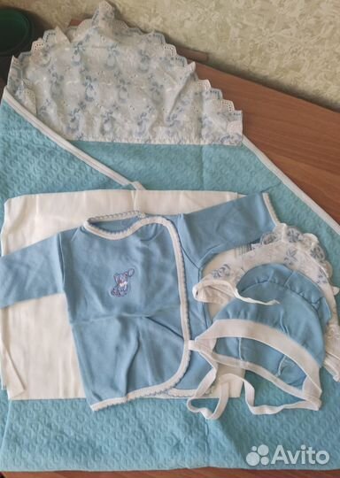 Комплект на выписку для мальчика летний